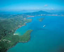 Foto do Litoral visto de cima
